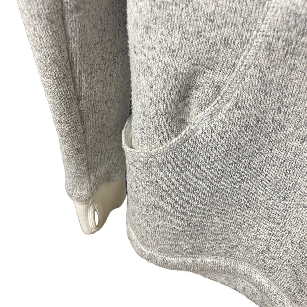 Zella Sherpa-Lined Hooded Jacket, Side zip, Outdoor Athleisure, Lounge, Gray, L - Picture 5 of 9